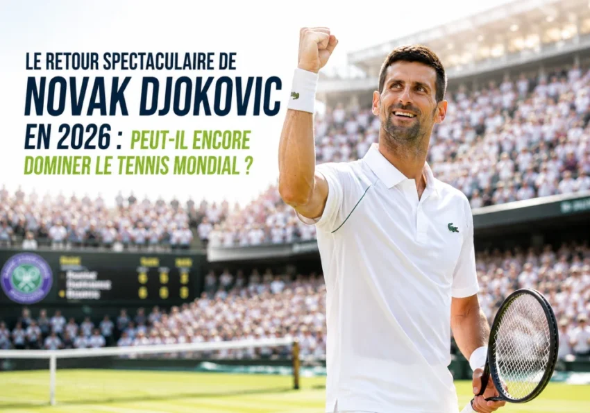 Novak Djokovic s'entraîne intensément sur un court, concentré dans sa préparation.