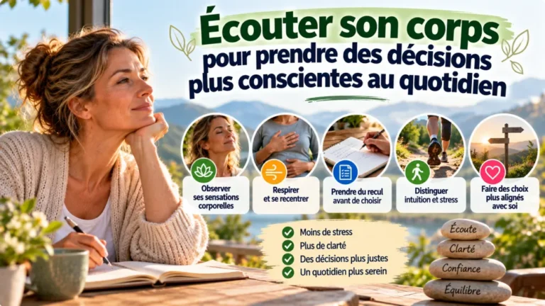 Écouter son corps pour prendre des décisions plus conscientes au quotidien 13 Écouter son corps pour prendre des décisions plus conscientes au quotidien