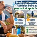 Hydratation sport : combien boire avant, pendant et après l’effort ?