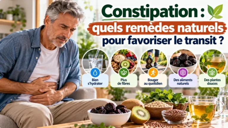 Constipation : quels remèdes naturels pour favoriser le transit ?